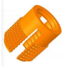 Manufacturer of Insert DM type for duroplastics setting by expansion fasteners for plastics 40DM