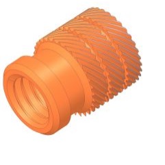 Supplier of Insert threaded socket single chevron without collar 40SC
