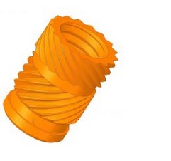 Fabricant Insert douille taraudÃ©e double chevron sans collerette 40DC